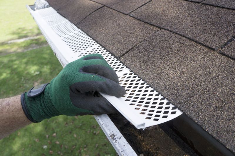 Gutter System with Leaf Guards